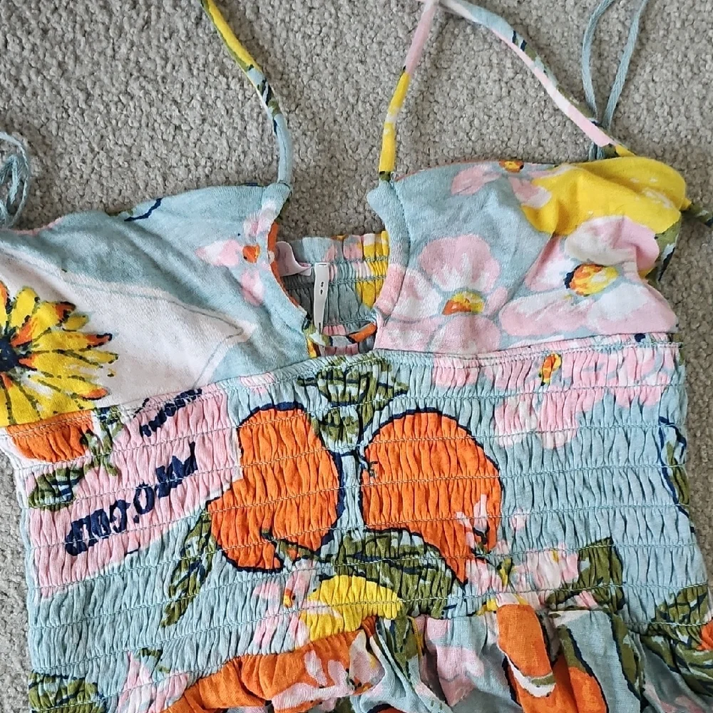 UO 100% Cotton Beach Halter Jumpsuit BNWOT - Picture 6 of 6